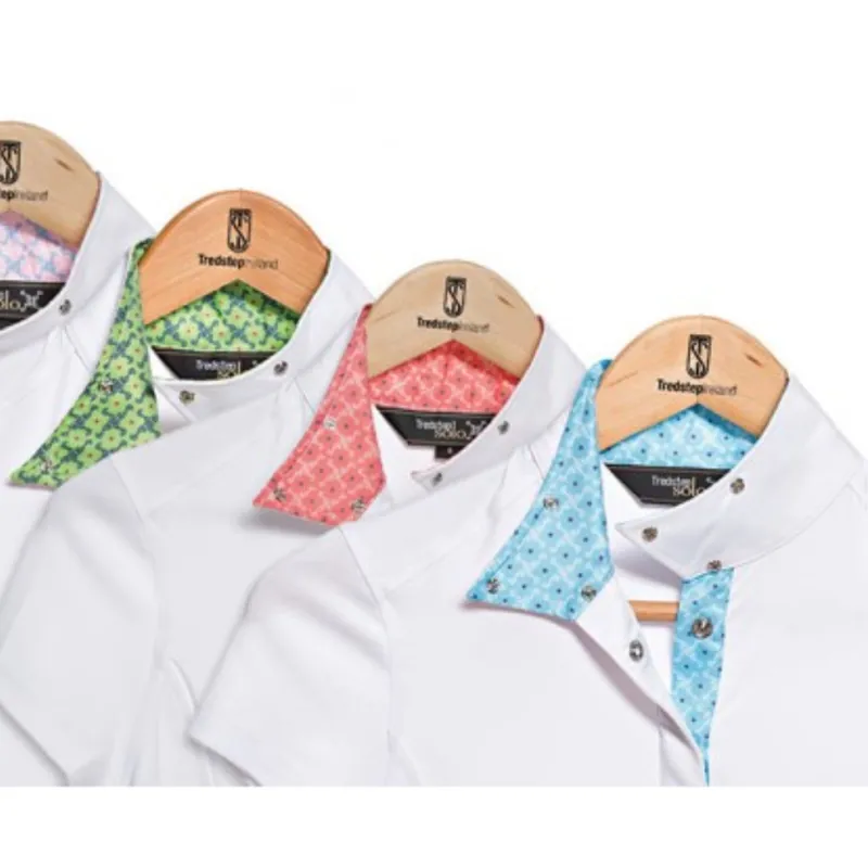 Tredstep Solo Short Sleeve Competition Shirt - White/Blue